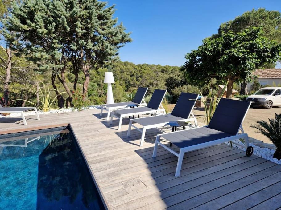 Magnifique Villa De Luxe Au Coeur De La Garrigue Nimes Ngoại thất bức ảnh