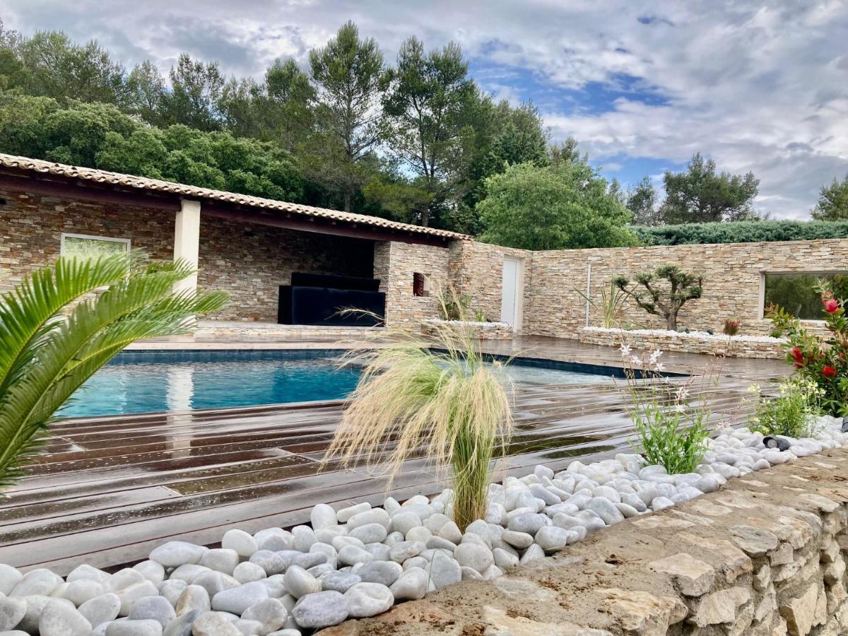 Magnifique Villa De Luxe Au Coeur De La Garrigue Nimes Ngoại thất bức ảnh