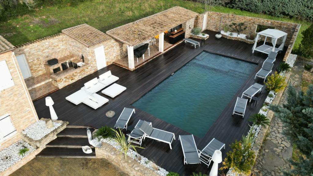 Magnifique Villa De Luxe Au Coeur De La Garrigue Nimes Ngoại thất bức ảnh